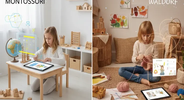 Tactile Foundations in a Digital World: A Comparison of Montessori vs. Waldorf Philosophies for Remote Learning