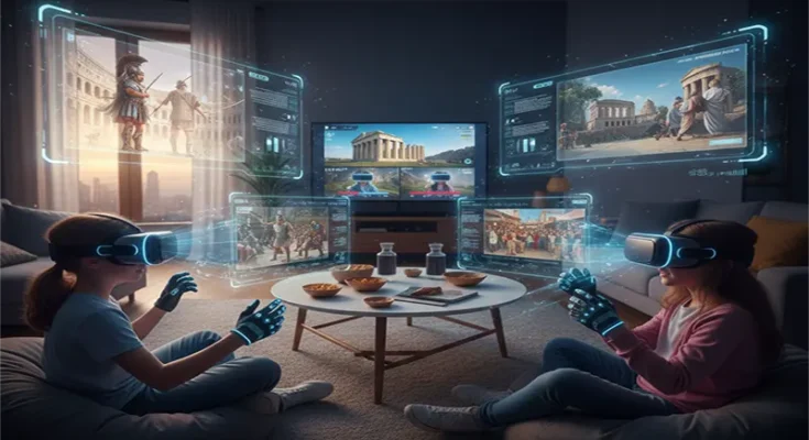 Time Travel in the Living Room: Leveraging Immersive VR History Simulations for Remote Middle Schoolers